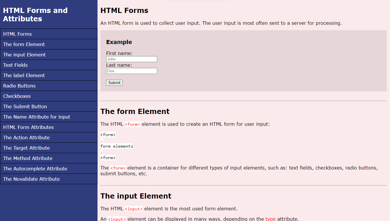 Technical Documentation Page